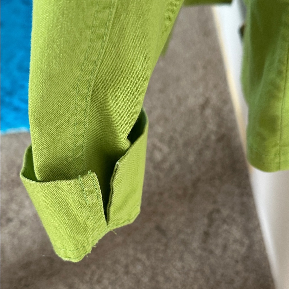 Chico's Light Green Cotton Blend Top size 3 xl 14/16 - Picture 5 of 12